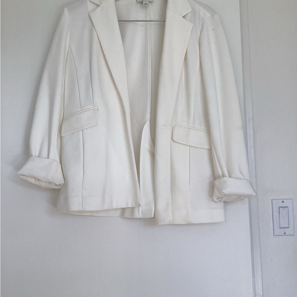 Elegant White Women's Blazer